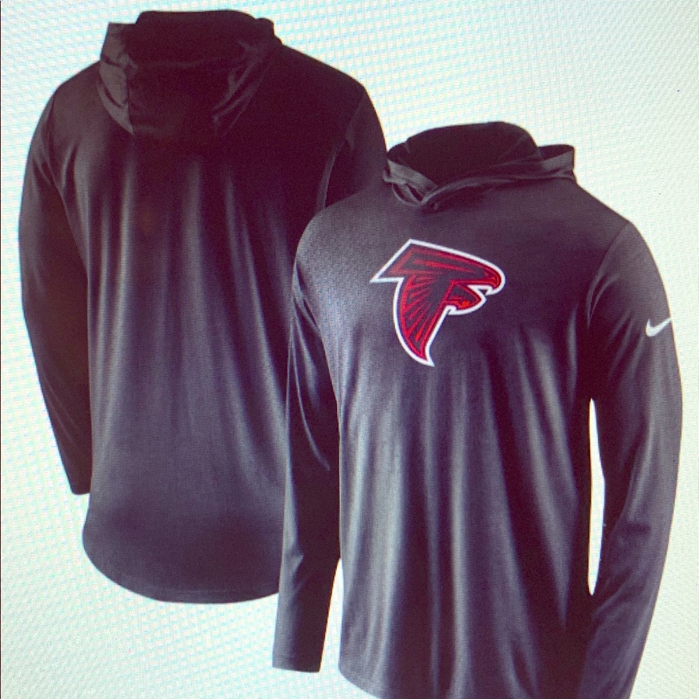 Atlanta Falcon Nike hoody tee shirt - nwt’s -2017 - Picture 1 of 7